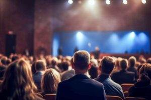 O ambiente transmite sofisticação e propósito e responde a pergunta o que é evento corporativo