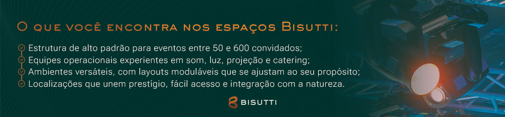 O que você encontra nos espaços Bisutti
